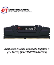 Ram Desktop Gskill RIPJAWS V (F4-3200C16S-16GVK) 16GB (1x16GB) DDR4 3200Mhz