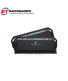 KIT RAM CORSAIR DOMINATOR PLATINUM RGB BLACK 64GB (2X32GB) DDR5 5600MHZ (CMT64GX5M2B5600C40)