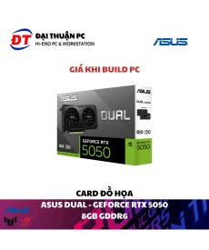 Card đồ họa Asus Dual Geforce RTX 5050 8GB